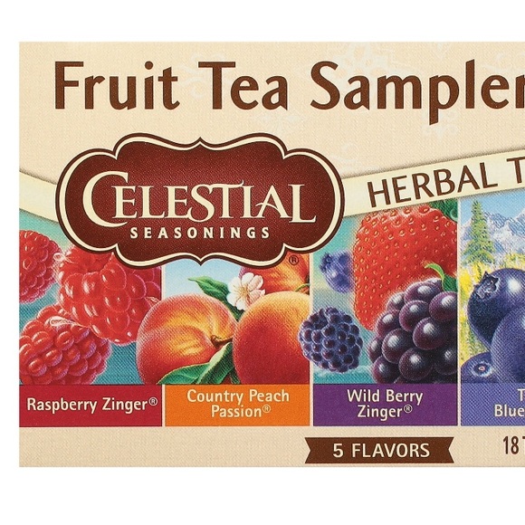 Celestial seasonings Kitchen Celestial Seasonings Herbal Fruit Tea Sampler 8 Ct Five Flavors
